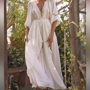Free People Plenty of Love Ivory Dress Boho